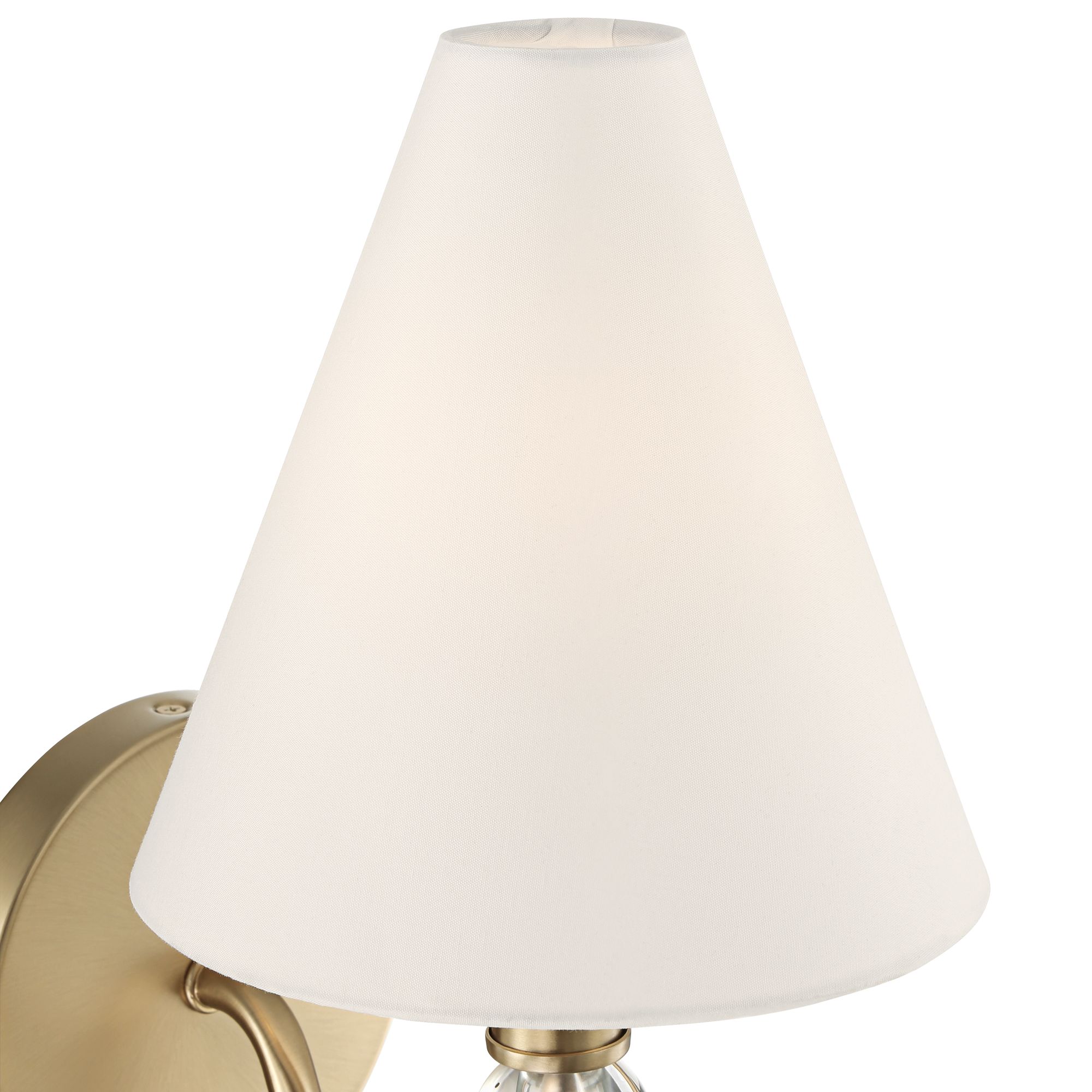 Image 3 Possini Euro Fillion 12 1/2" High Matte Brass Modern Shade Wall Sconce more views
