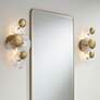 1_Possini Euro Filoli 16" High Gold Plated 2-Light Wall Sconce Set of 2