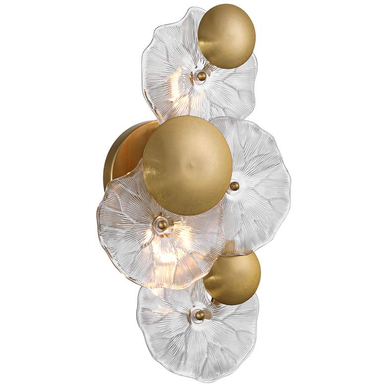Image 4 Possini Euro Filoli 16" High Gold Plated 2-Light Wall Sconce Set of 2 more views