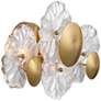 Possini Euro Filoli 16" High Gold Plated 2-Light Wall Sconce Set of 2