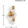 Possini Euro Filoli 16" High Gold Plated 2-Light Wall Sconce Set of 2