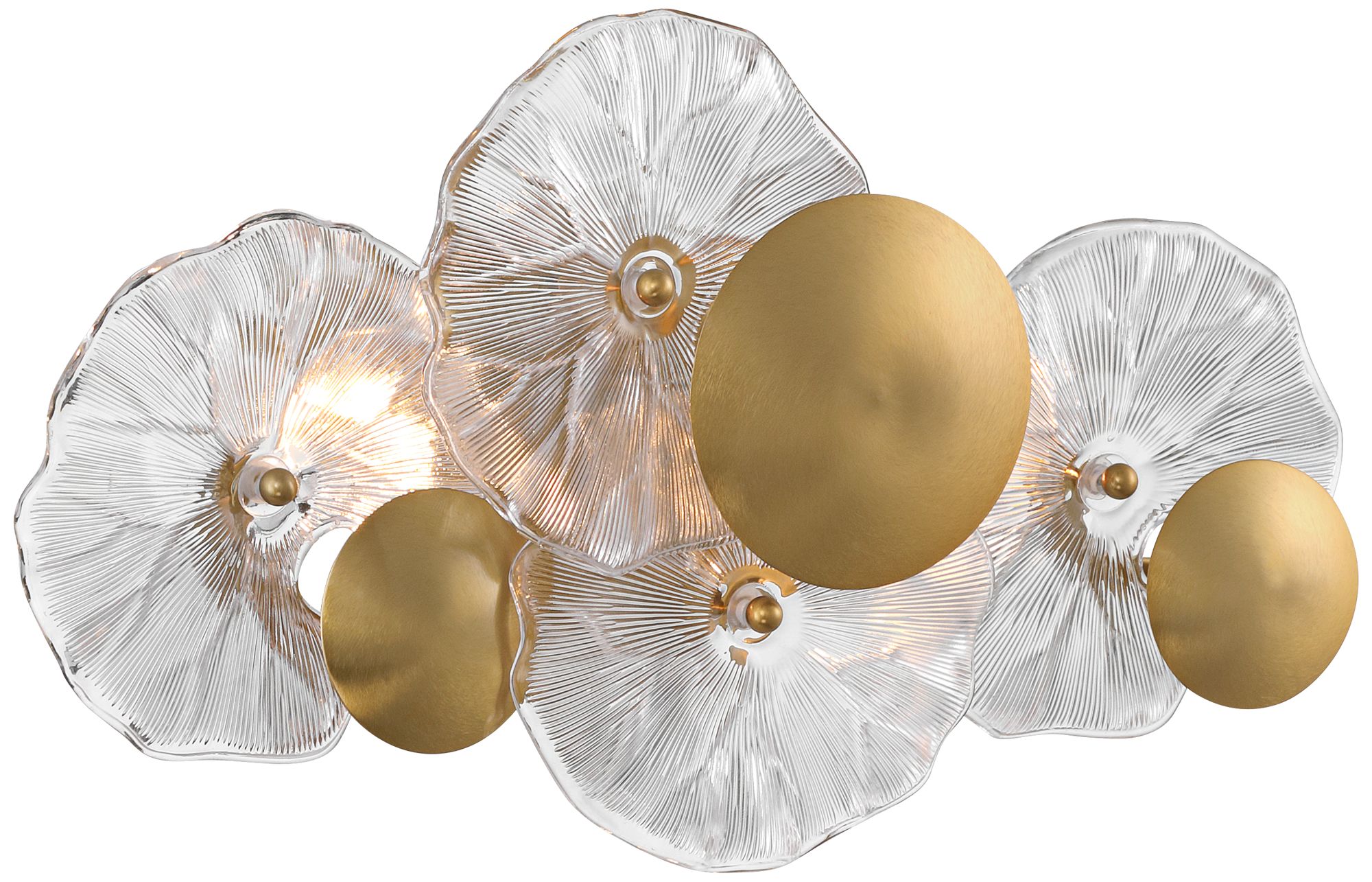 Possini Euro Filoli 16" High Gold Plated 2-Light Wall Sconce in scene