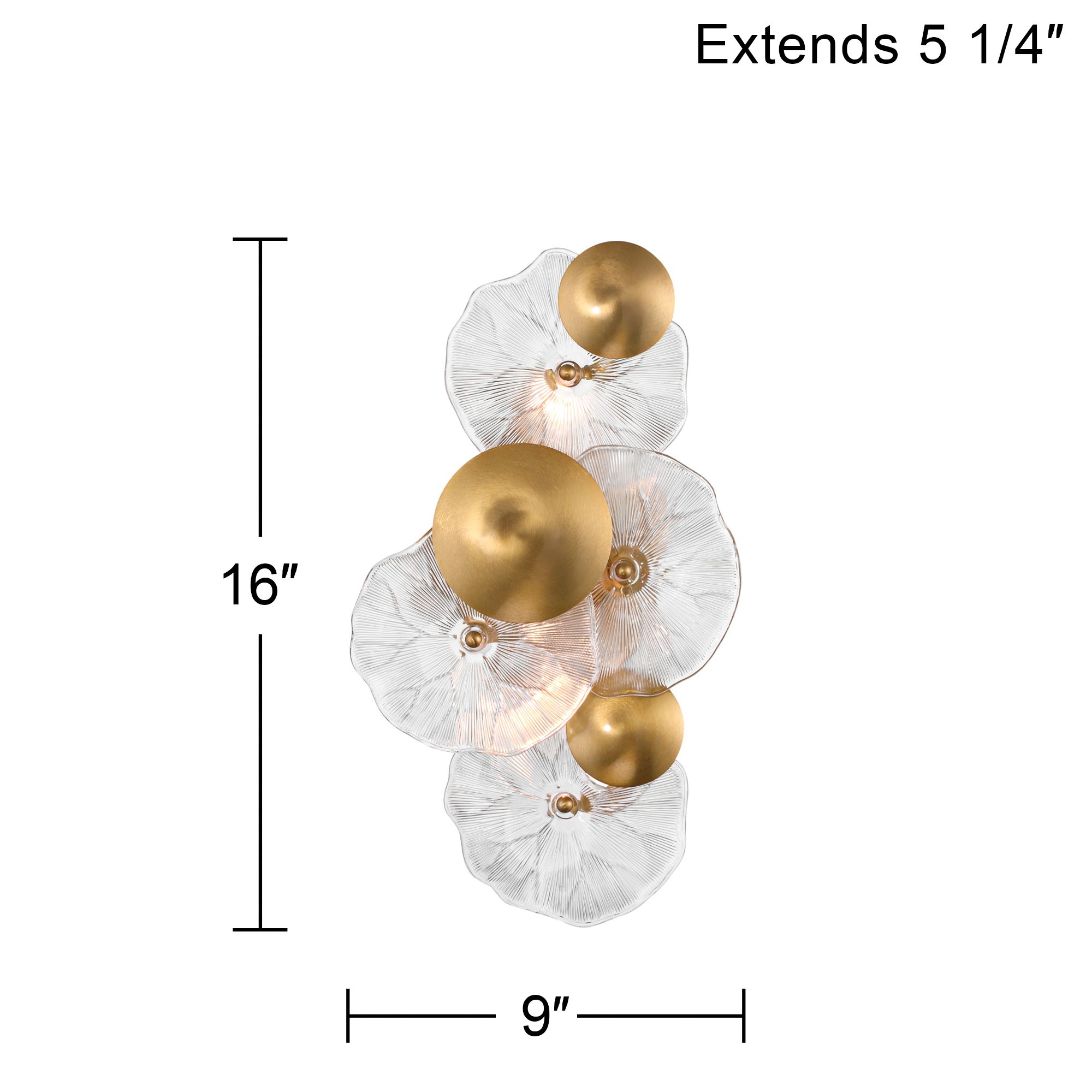 Possini Euro Filoli 16" High Gold Plated 2-Light Wall Sconce in scene