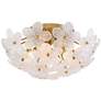 3_Possini Euro Filoli 20" Wide Gold Flower Ceiling Light