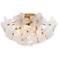 Possini Euro Filoli 20" Wide Gold Flower Ceiling Light