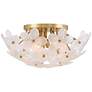 6_Possini Euro Filoli 20" Wide Gold Flower Ceiling Light more views
