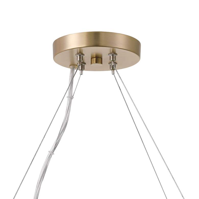 Image 6 Possini Euro Filoli 34 1/2" Wide Satin Bronze 8-Light Ring Pendant more views
