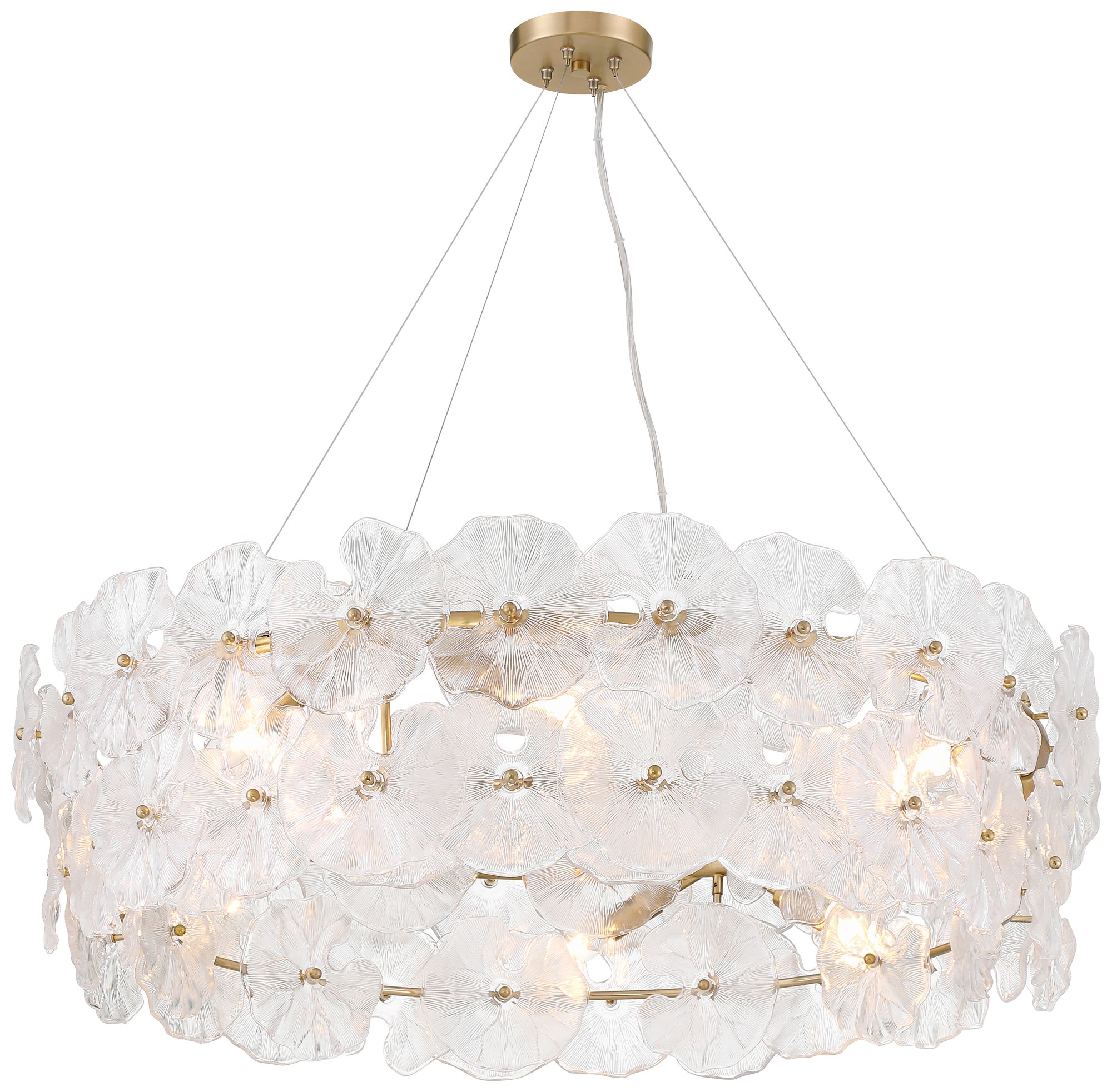 Watch A Video About the Possini Euro Filoli Satin Bronze 8 Light Ring Pendant