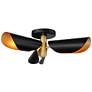 Watch A Video About the Possini Euro Vector 3 Light Black Gold Modern Ceiling Light
