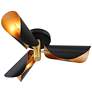 Watch A Video About the Possini Euro Vector 3 Light Black Gold Modern Ceiling Light