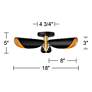 Watch A Video About the Possini Euro Vector 3 Light Black Gold Modern Ceiling Light
