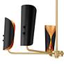 5_Possini Euro Finn 25" Wide Gold and Black 5-Light Modern Chandelier more views