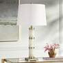 1_Possini Euro Fiona 29" Modern Brass and Alabaster Column Table Lamp