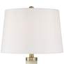 3_Possini Euro Fiona 29" Modern Brass and Alabaster Column Table Lamp more views