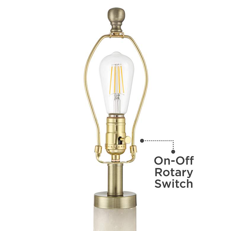 Image 5 Possini Euro Fiona 29" Modern Brass and Alabaster Column Table Lamp more views