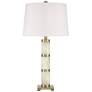 Possini Euro Fiona 29" Modern Brass and Alabaster Column Table Lamp
