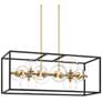 4_Possini Euro Fitzgerald 38" Modern Black and Gold 12-Light Chandelier