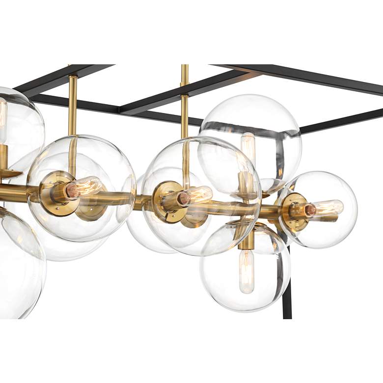 Image 5 Possini Euro Fitzgerald 38" Modern Black and Gold 12-Light Chandelier more views
