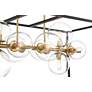 6_Possini Euro Fitzgerald 38" Modern Black and Gold 12-Light Chandelier more views
