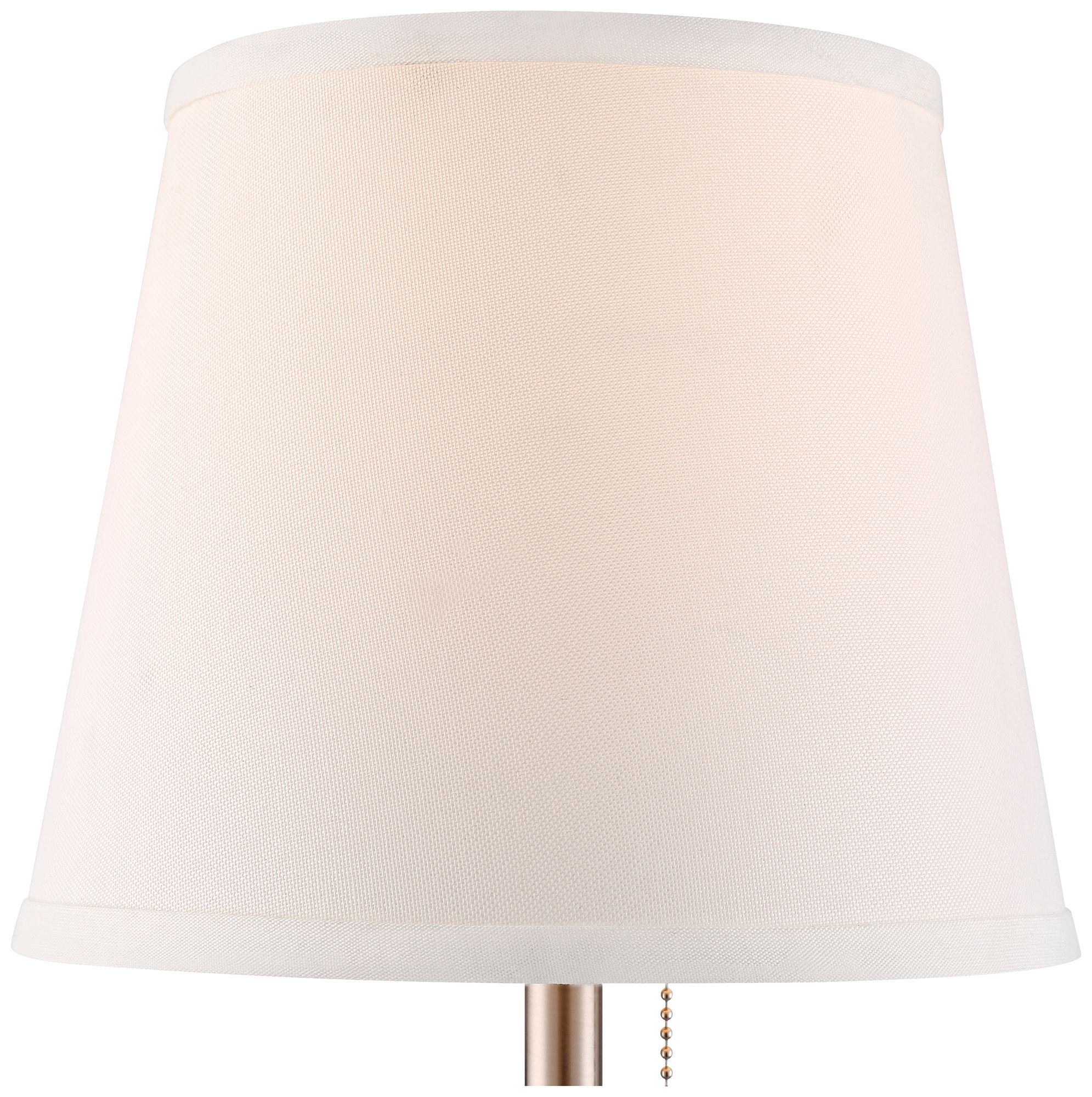 Image 6 Possini Euro Flesner 20" High Brushed Nickel Outlet and USB Table Lamp more views