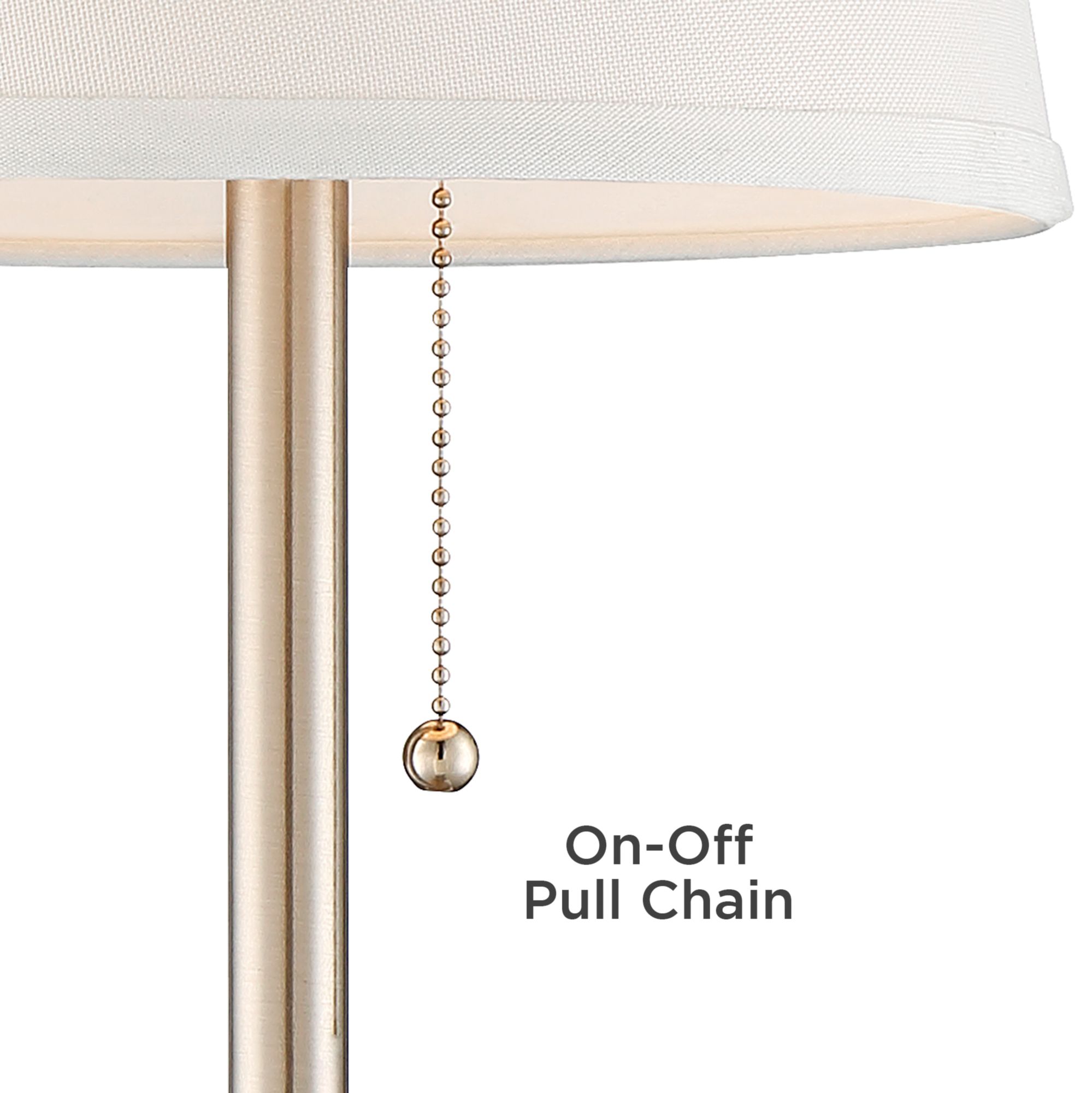Image 7 Possini Euro Flesner 20" High Brushed Nickel Outlet and USB Table Lamp more views