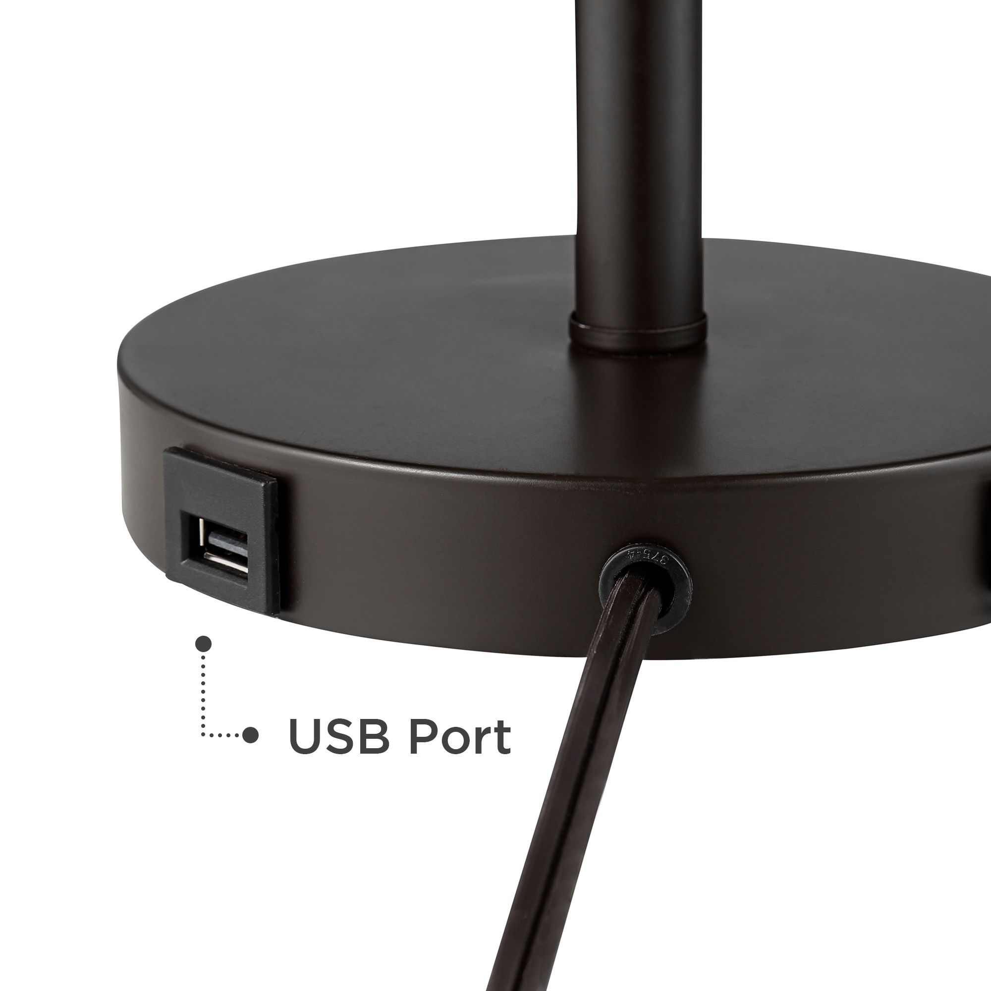 Image 5 Possini Euro Flesner 20" USB and Outlet Table Lamps Set of 2 more views