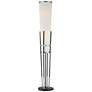 Possini Euro Flute 64" Black and White 2-Light Modern Floor Lamp in scene