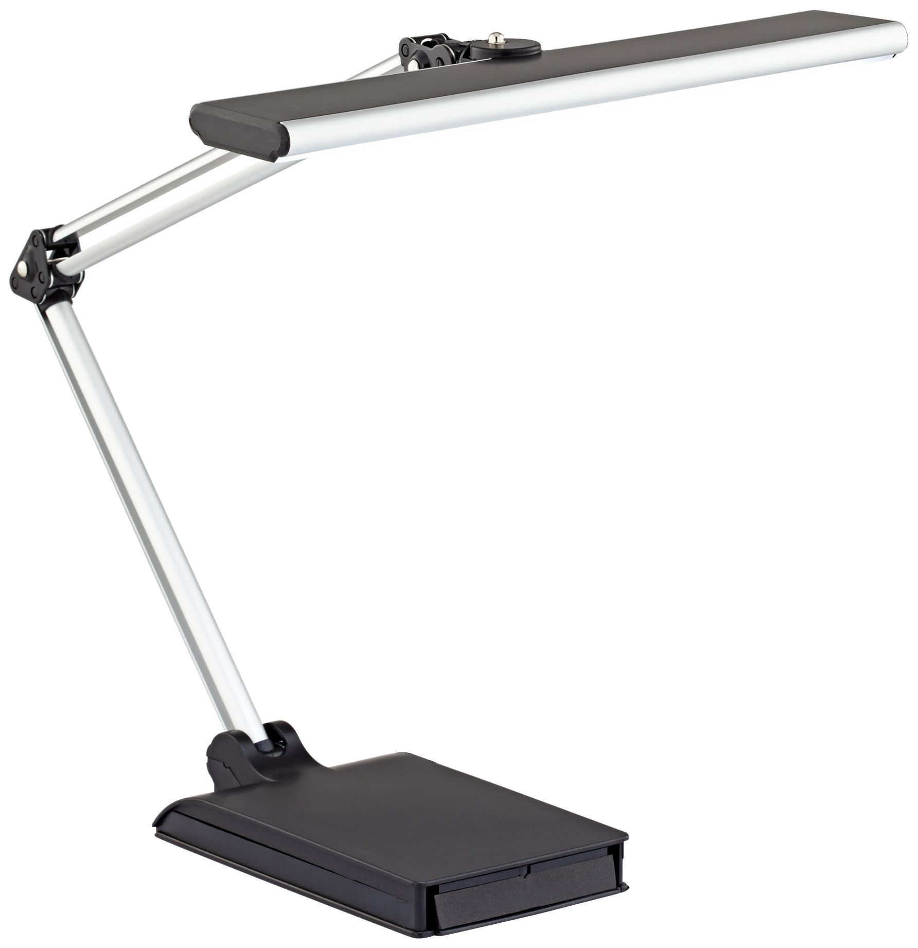 Image 2 Possini Euro Flynn Adjustable LED Desk Lamp with USB Port and Phone Cradle