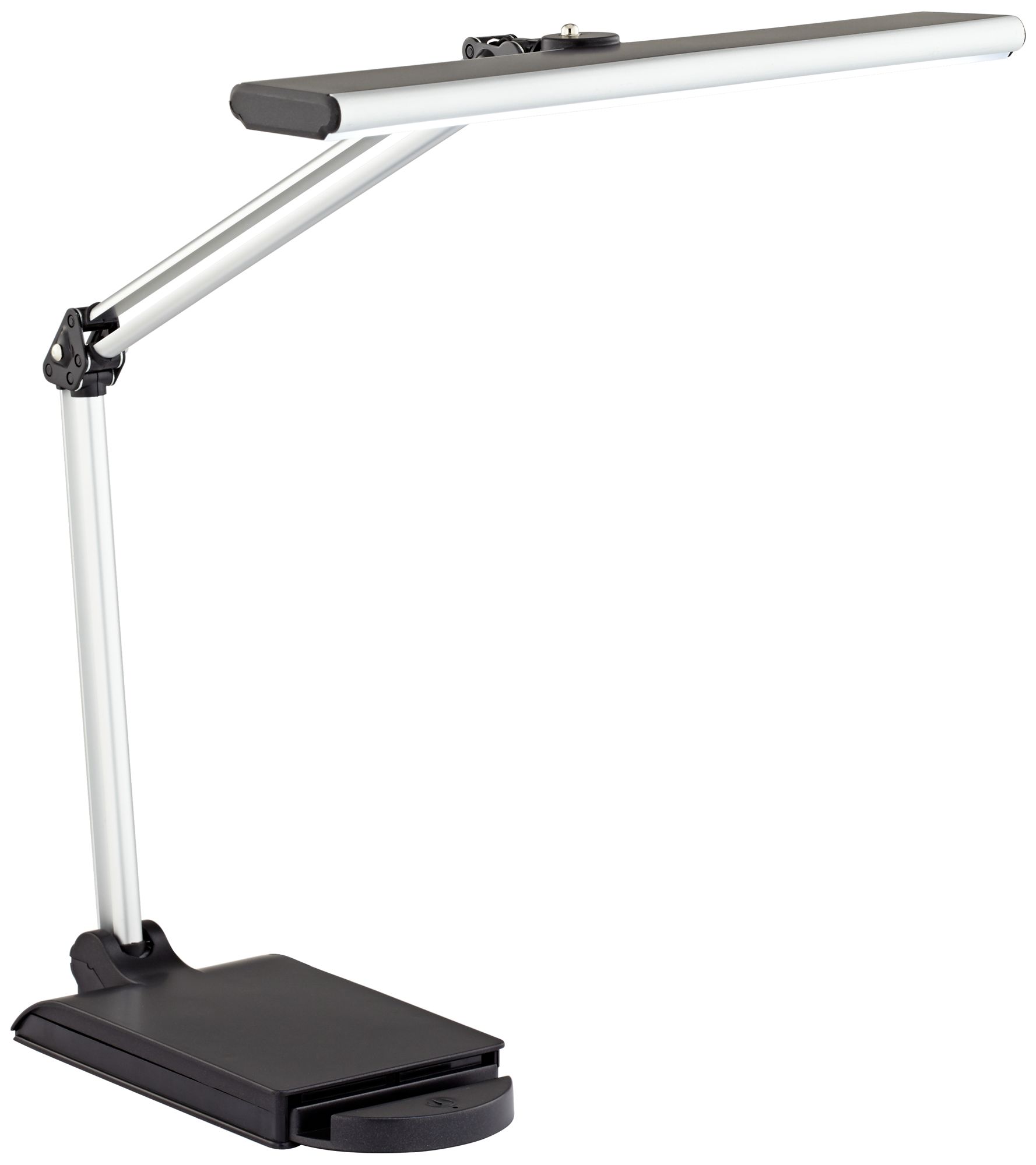 Possini Euro Flynn Adjustable LED Desk Lamp with USB Port and Phone Cradle