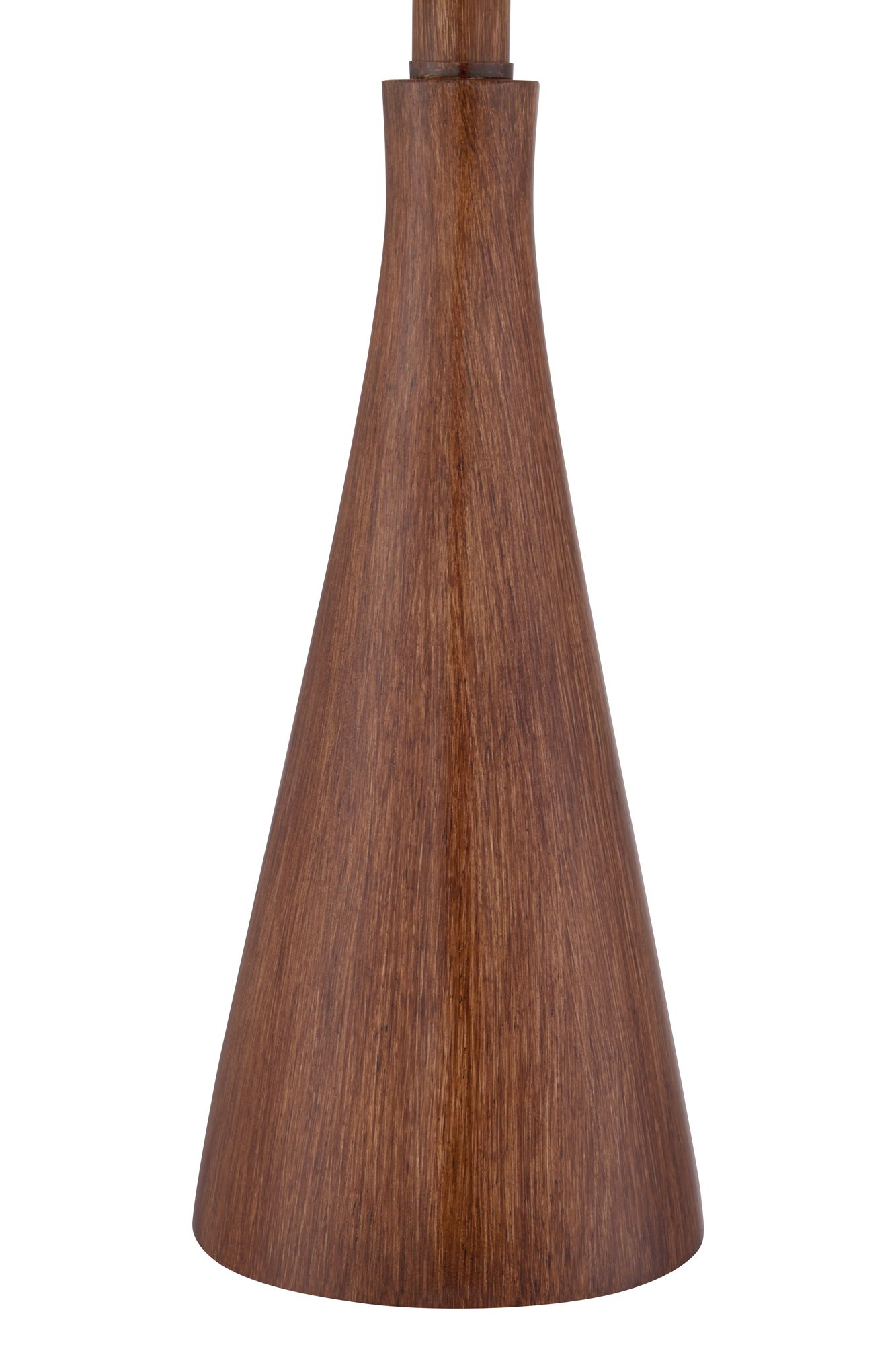 Image 5 Possini Euro Fraiser Modern Cone Faux Wood Table Lamps Set of 2 more views