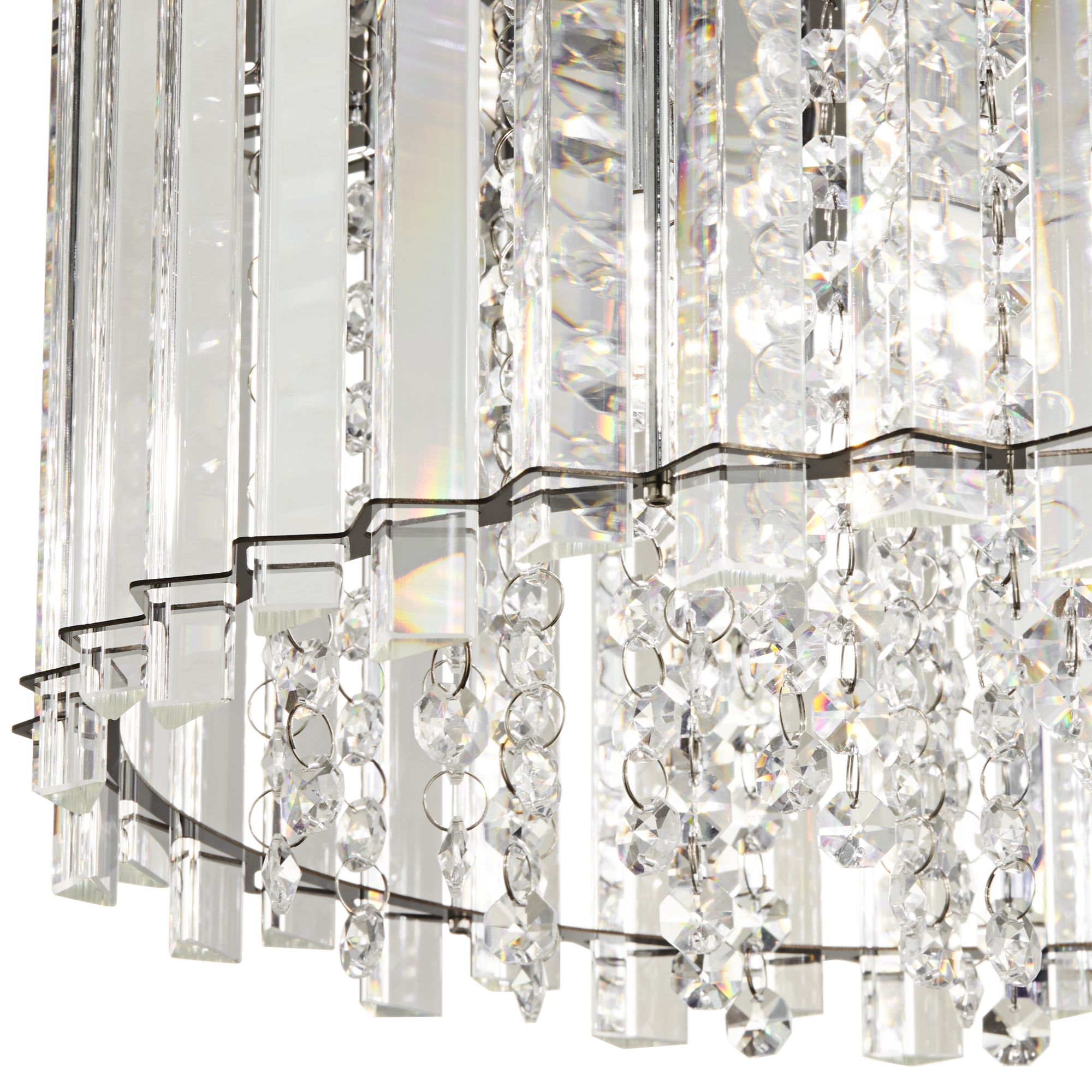 Image 4 Possini Euro Francesca 14" Wide Clear Crystal LED Ceiling Light more views