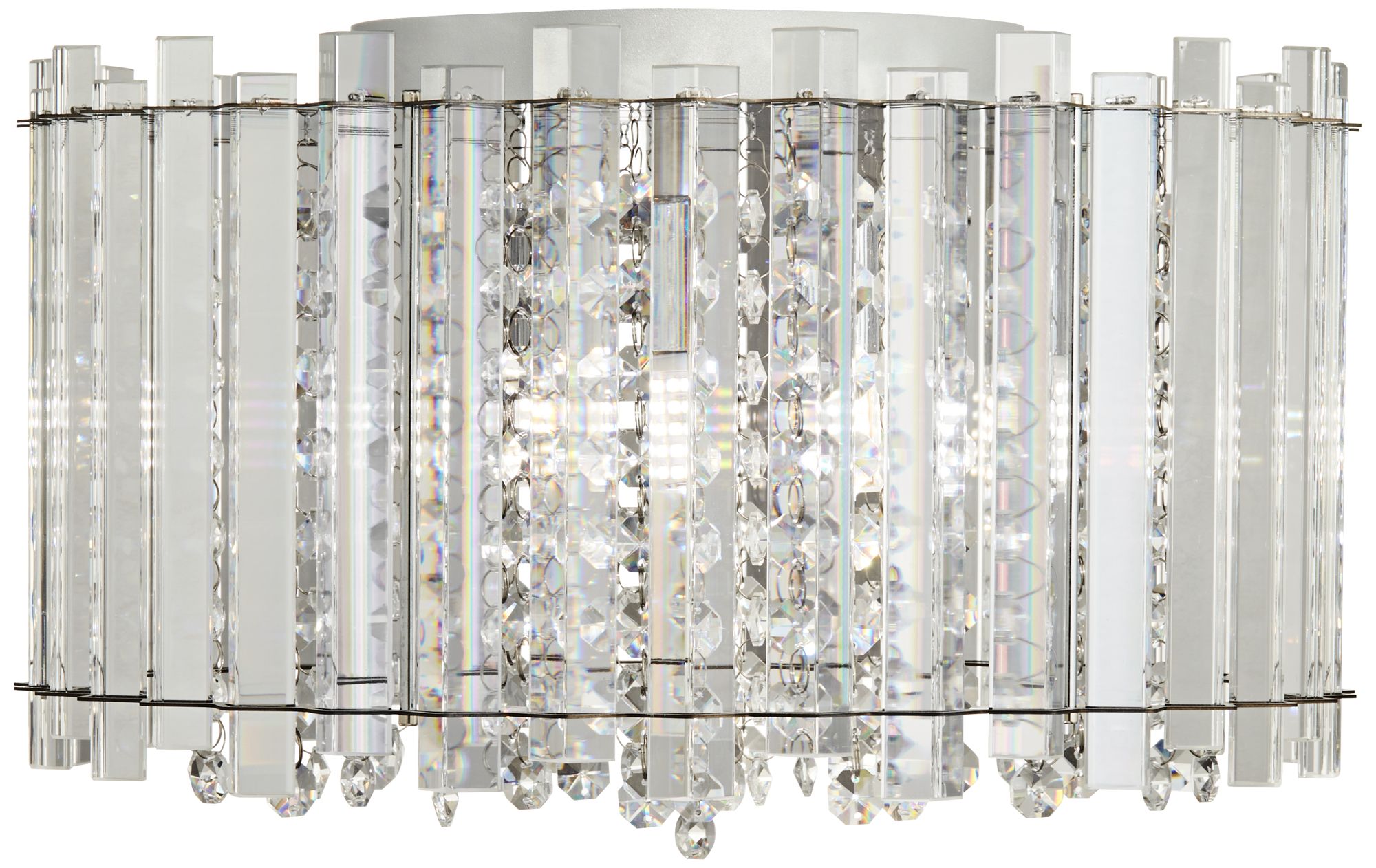 Image 7 Possini Euro Francesca 14" Wide Clear Crystal LED Ceiling Light more views