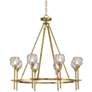 3_Possini Euro Francie 32" 8-Light Crystal Glass Gold Ring Chandelier
