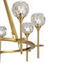 4_Possini Euro Francie 32" 8-Light Crystal Glass Gold Ring Chandelier more views