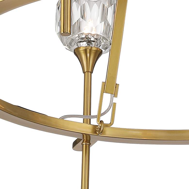 Image 4 Possini Euro Francie 32" 8-Light Crystal Glass Gold Ring Chandelier more views