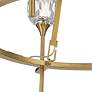 5_Possini Euro Francie 32" 8-Light Crystal Glass Gold Ring Chandelier more views
