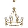 Watch A Video About the Francie Soft Gold 8 Light Ring Pendant