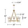 Watch A Video About the Francie Soft Gold 8 Light Ring Pendant