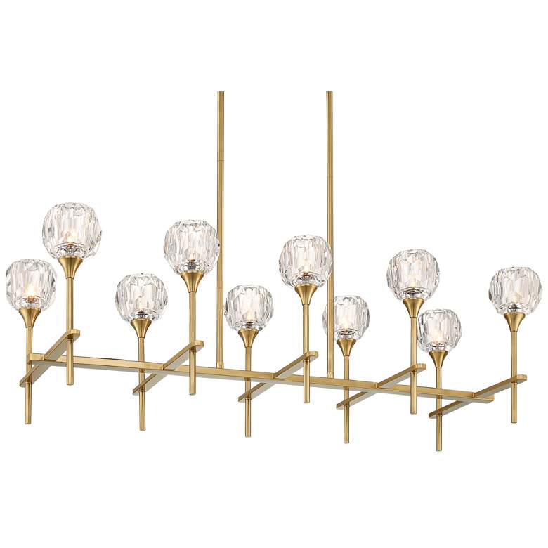 Image 3 Possini Euro Francie 41 3/4" Gold 10-Light Modern Island Chandelier