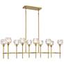 Watch A Video About the Francie Soft Gold 10 Light Island Chandelier