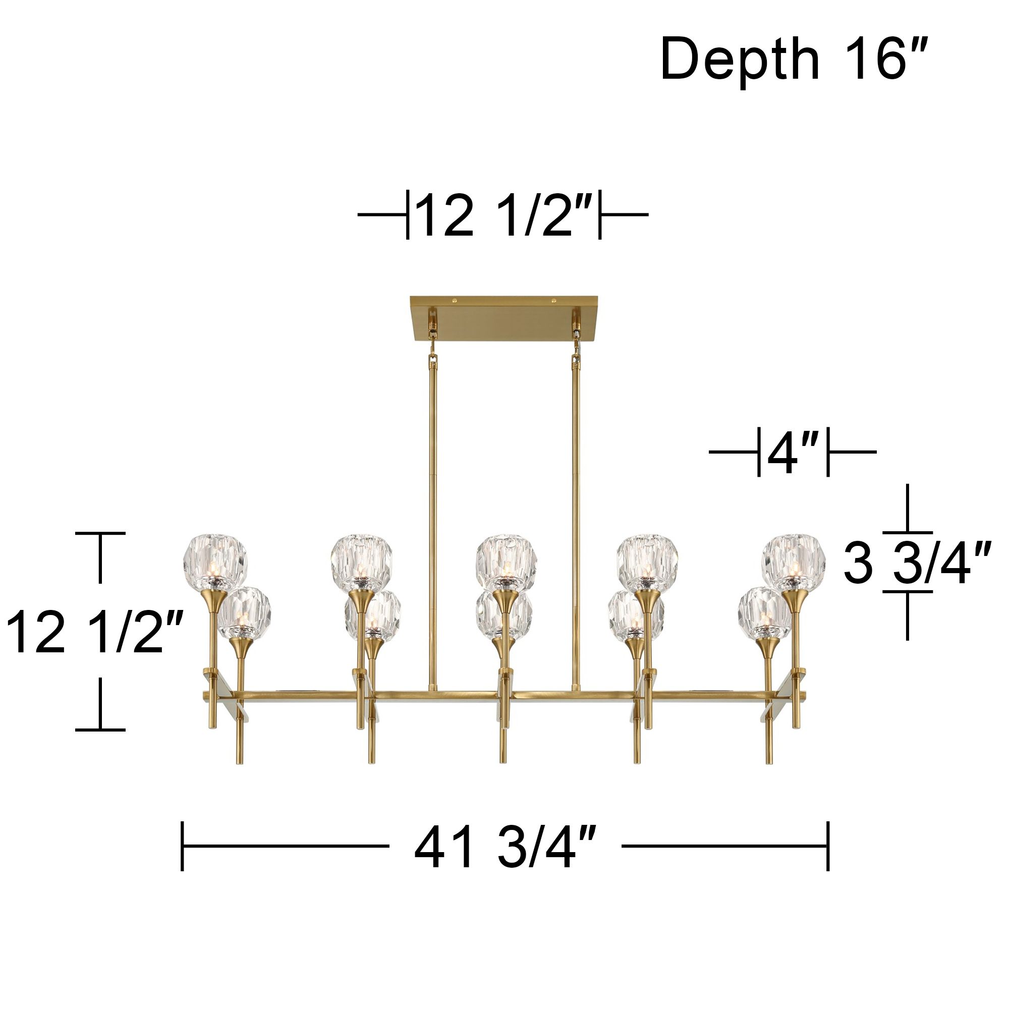 Watch A Video About the Francie Soft Gold 10 Light Island Chandelier