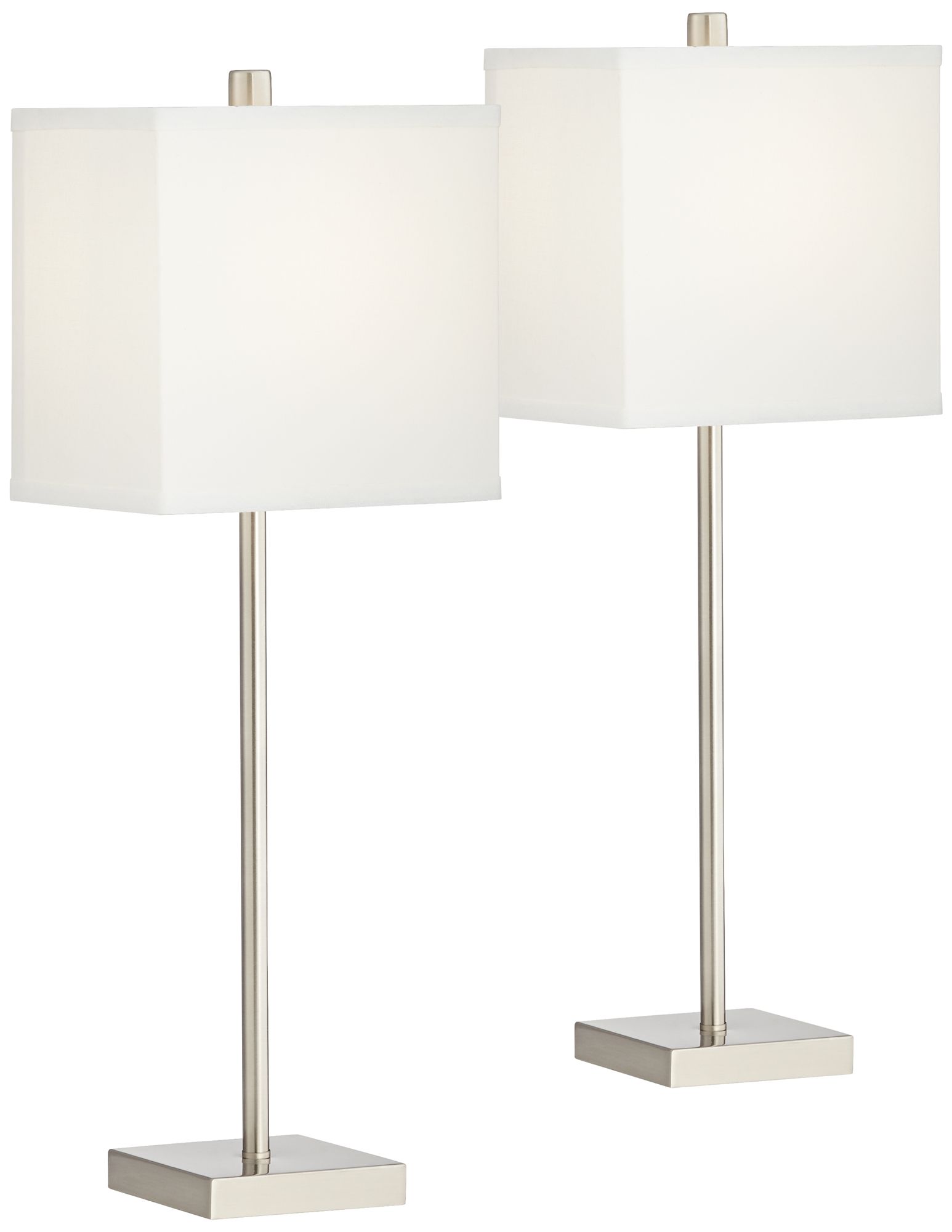 Image 2 Possini Euro Franco 26 1/2" Modern Stick USB Table Lamps Set of 2