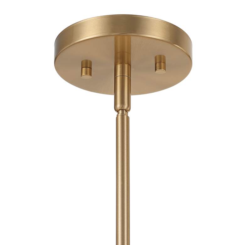 Image 5 Possini Euro Frazer 32 1/2" Wide Warm Brass 6-Light Chandelier more views