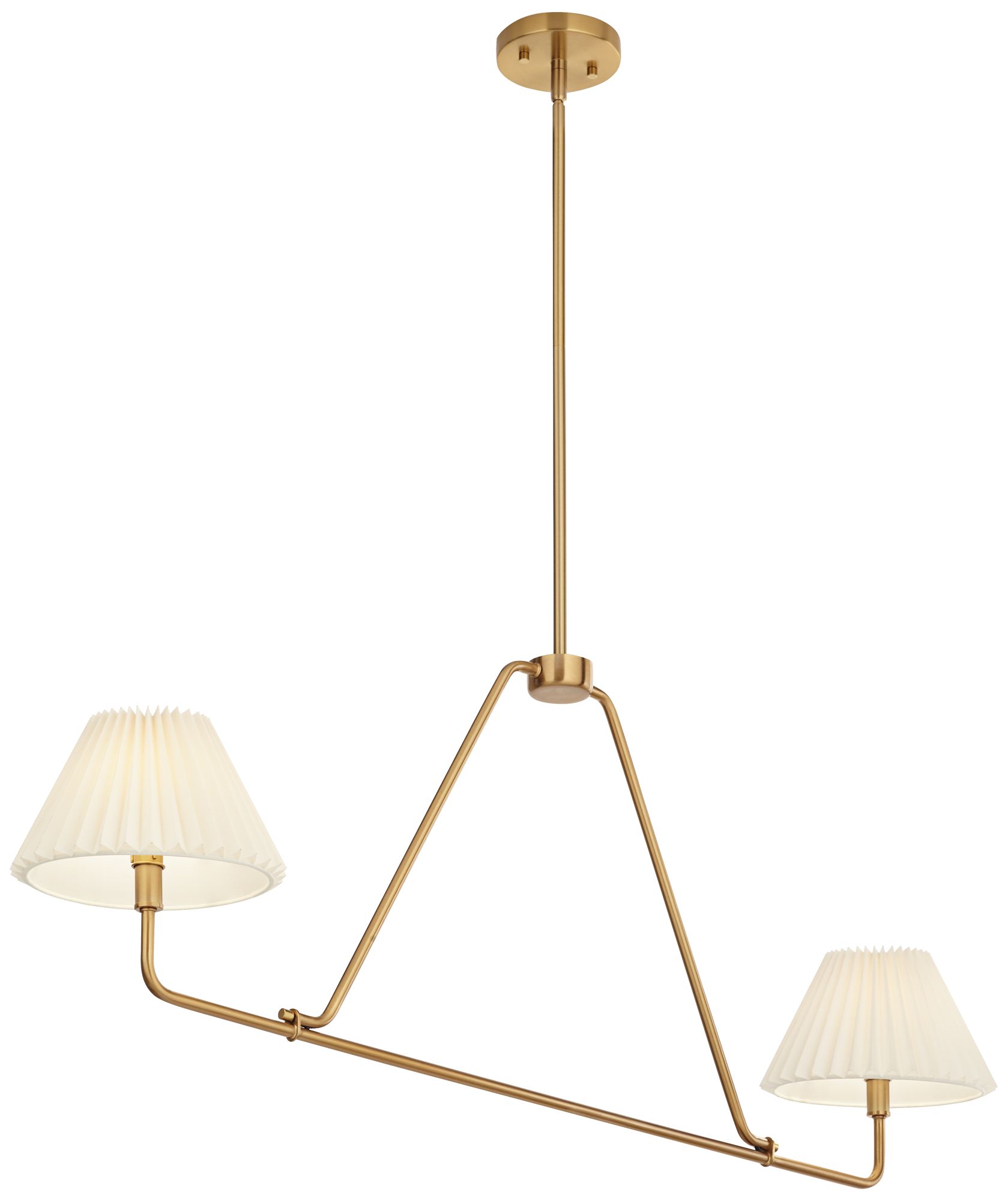 Watch A Video About the Possini Euro Frazer Warm Brass 2 Light Island Chandelier