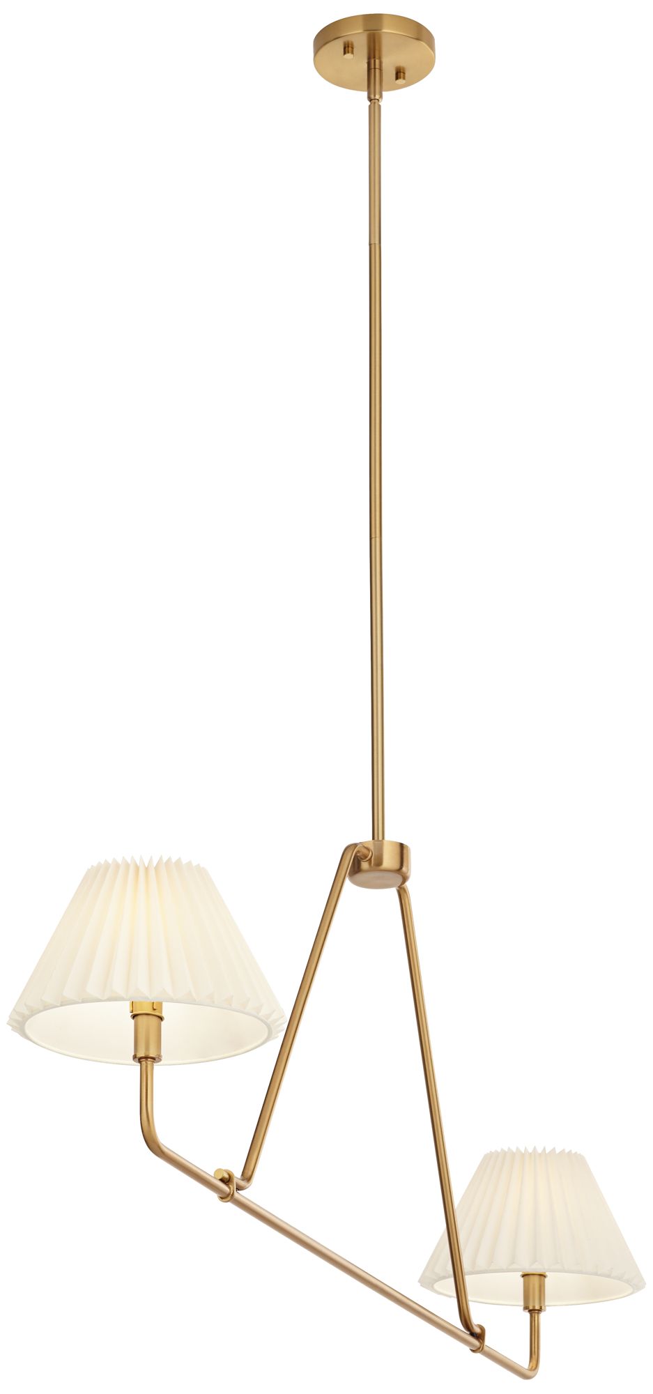 Watch A Video About the Possini Euro Frazer Warm Brass 2 Light Island Chandelier