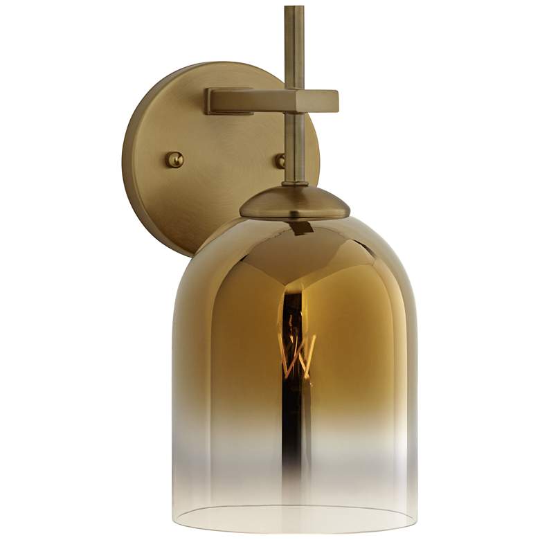 Image 2 Possini Euro Freya 11 1/2" High Gradient Gold Wall Sconce