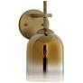 3_Possini Euro Freya 11 1/2" High Gradient Gold Wall Sconce