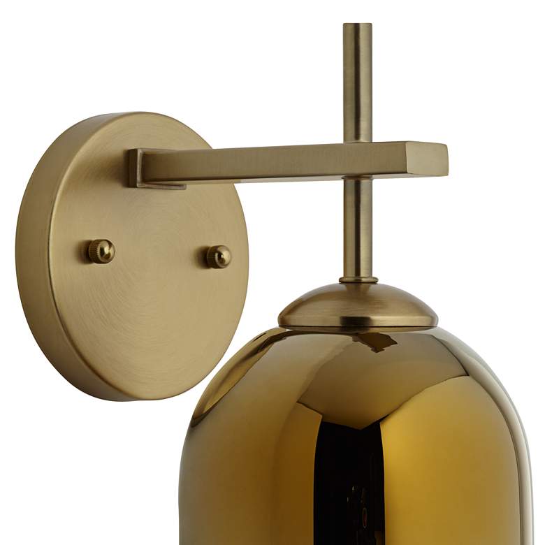 Image 3 Possini Euro Freya 11 1/2" High Gradient Gold Wall Sconce more views