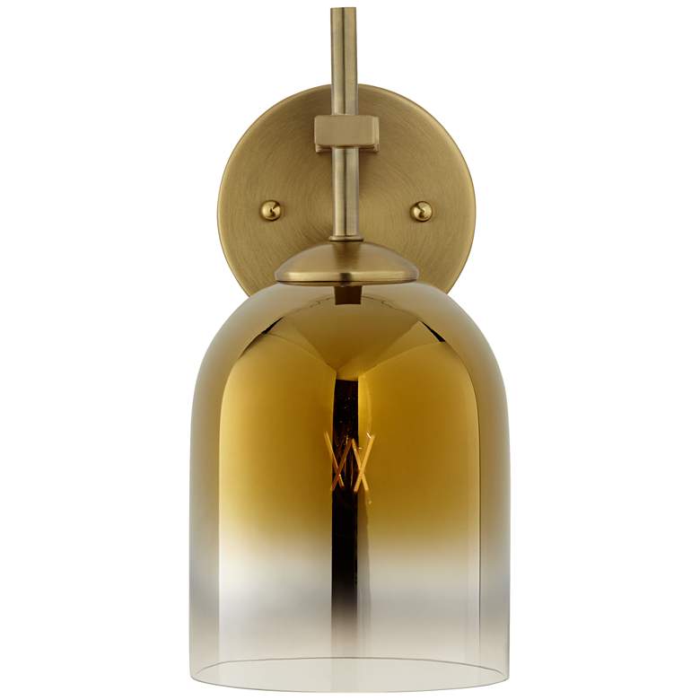 Image 4 Possini Euro Freya 11 1/2" High Gradient Gold Wall Sconce more views