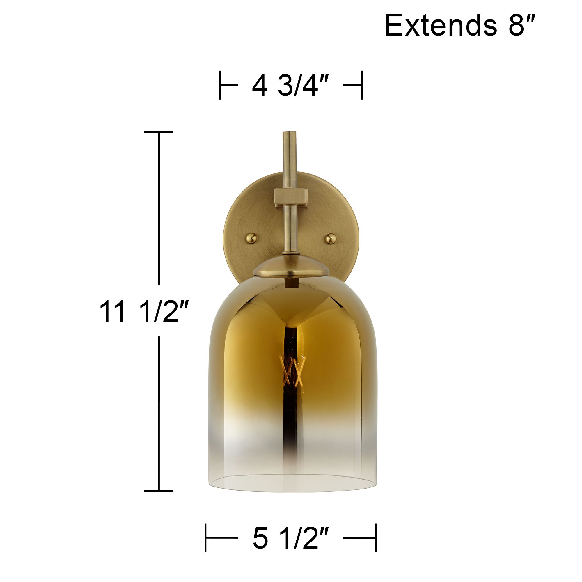 Watch A Video About the Possini Euro Freya Gradient Gold Wall Sconce
